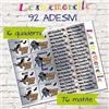 Generico Kit Set 90 Etichette Adesive personalizzate con nome e ''UOMO PIPISTRELLO'' materie per bambini a scuola asilo ed elementari, Adesivi per Materiale scolastico, Quaderni, Matite, Penne
