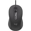 Logitech signature wired m520 for business mouse ufficio ambidestro usb tipo-c ottico 4000 dpi
