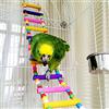 Keersi Giocattolo in legno a forma di scala a pioli da arrampicare, per gabbia da pappagallo, cacatua, parrocchetto, pappagallino ondulato, clopsitta, ara, pappagallo cenerino, cacatua, ratto, gerbillo, topo, chinchilla, porcellino d'India, scoiattolo