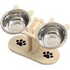 Generic Set di Ciotole per Cibo e Acqua per Cani,Ciotoline per Cani Piccoli con Supporto - Vassoio per Alimentazione Lenta per Animali Domestici, Anziani, Cuccioli, da Viaggio, Interno Esterno e per Bere