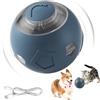 Generico Palla Interattiva per Cani | Giocattolo Rotolante Automatico Per Gatti,Accessori Ricaricabili con Luci LED per Animali Domestici e Giochi Anti-Noia