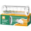 Dreuhuing Tunnel trasparente per criceti, tubo trasparente per esercizi, tunnel per gabbia per animali domestici, giocattolo robusto e multifunzionale per criceti e piccoli animali