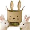 Generico Mangiatoia Per Fieno Di Cincillà | Mangiatoia Per Fieno Per Piccoli Animali 25x24x1 Cm Appendibile | Borsa Porta Dispenser Per Cincillà, Criceti, Coniglietti, Animali Di Piccola Taglia, Per