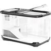 Generisch Betta Set di piscine per pesci ventilate | Set per principianti - habitat con gradini per acqua salata e sabbia piante decorazione tartarughe paesaggio vita acquatica