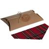 Olly Bops Bandana per cani in tartan rosso (M/L)