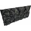 PLASTIKO - Acquario Sfondo 3D I 50x30 cm I Facile da Montare e Pulire I Non Richiede Colla I Sicuro per Gli Animali I Grigio con Un Modello di Pietre Alte