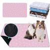 Mateju Tappetino per Addestramento del Cane Riutilizzabile, Tappetini igienici Lavabile per Cani, Gatti, Conigli, Assorbente Antiscivolo Tappetini per Animali Domestici (100x70cm,Osso Rosa)