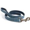 CustomDesign.Shop Guinzaglio in pelle Ancol Timberwolf + Collare personalizzato opzionale | 1 m di lunghezza - Blu