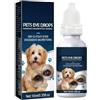 HADAVAKA Collirio per Animali Domestici, 10 Ml Detergente per Macchie di Lacrime dei Cani, Sollievo Duraturo, Cura E Pulizia Intorno agli Occhi, Detergente per Occhi Rimuove Sporco E Residui