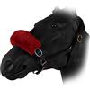 Horses Nasalina, Protezione Delicata per Il Tuo Cavallo, Evita Fiaccature e Lesioni, Ammortizza i Colpi al Muso del Cavallo (Bordeaux)