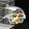 WTZHHK Vasca da bagno per uccelli da compagnia Vite su Vasca da bagno Box doccia per pappagallo per uccelli di piccole dimensioni per uccelli pappagallo unico trasparente
