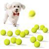 Dukuueie Piccole palline da tennis per cani, confezione da 15 palline per animali domestici facili da catturare per esercizio e recupero, palline da tennis per cani da 5,1 cm, giocattoli interattivi