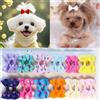 cuhair 24 fermagli per capelli per cani, piccoli accessori per capelli fatti a mano, per cani, gatti, gattini, conigli, orsacchiotti, barboncini, Yorkshire, maltese, accessori per la toelettatura (J)