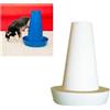 PIPPI WC per Cani Maschi - Vasino per Cani da Interno ed Esterno - Colonna Orinatoio Lavabile - Alternativa alla Traversina Confezione da 1 Bianco