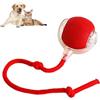 soluk Palla Interattiva per Cani e Gatti - Giocattolo Smart a 360° con Rotazione Automatica (Rosso)