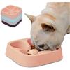Hifrenchies Ciotola per Cani con Alimentazione Lenta per Bulldog Francese - Ciotola per Cani con Alimentatore Lento Divertente Ciotola per Cani e Gatti Senza Rischio di Soffocamento per Cibo e Acqua