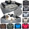 KING DOG Letto per Cani Piccolo Taglia S 55x45 cm | Personalizzazione - Nome del Cane | Cuscino Impermeabile | Divano Adatto al Lavaggio | Cuccia Interno | Brandina Grigio