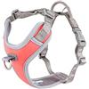 Hurtta Venture Pettorina per cani anti-tiro, color corallo, 81-101,6 cm