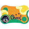 MATEN Tappetino Ciotola Cane e Gatto Personalizzato con Foto e Nome | Tappeto Sottociotola per Cani a Forma di Osso 60x46 cm | Sottociotola Gatto Antiscivolo, Lavabile, Idrorepellente e Made in Italy