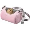 Generic Zaino caldo in peluche, Borsa portatile per animali, Borsa da viaggio compatta per criceti, Trasporto traspirante per piccoli animali domestici, Trasportino per criceti con isolamento termico,