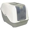 MPS Toilette per gatti Lettiera Chiusa Netta Maxi con Filtro e Paletta all'Interno 66X49XH50 Colori Assortiti