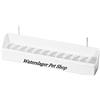 2gr Mangiatoia con griglia per uccelli in plastica trasparente - cm 30 x 5,5 x 4h