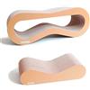 PetValley Tiragraffi per Gatti Kit Cuccia + Grattone Kraft Prodotto di Design in Cartone Ondulato Made in Italy, Ideale Come Cuccia, Palestra e Graffiatoio. 100% Riciclabile