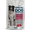 Generico MONGE Cane Special Dog Excellence Medium Adult Bocconcini con Manzo | alimento umido completo per cani adulti di media taglia, senza zuccheri aggiunti, Made in Italy, 12 buste da 100 grammi.