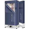 CXYZM asciugatrice Risparmio energetico, con Telecomando 2300 W Salva elettricità Risparmia Electric Air Assicatore Vestiti Interni riscaldati (Colore: Blu)