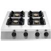 Generico Fornello A Gas Da Appoggio Multi-Fuoco, Piano Cottura Ad Alta Potenza 4,2 KW, Con Pannello In Acciaio Inox E Protezione Guasti Fiamma, For Eventi Di Food Truck Ristoranti(LPG,4-1 burners)