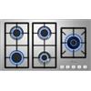 Gurari FQ905VRGL Piano Cottura a Gas 90 cm da Incasso | 5 Fuochi con Wok Laterale da 4,0 kW | Acciaio Inox | Bruciatori Potenti | Griglie in Ghisa | gas naturale, FL.Gas