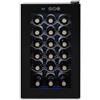 Fermoirper Compressor - Cantina da vino 46 l, 18 bottiglie, piccola cantina con pannello touch LED, anti-UV, gamma di temperatura di raffreddamento: 8-18 °C