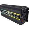 MEIVIYA Inverter a onda sinusoidale pura 3000W 4000W 6000W 8000W Inverter a onda sinusoidale pura 12V 220 Convertitore di potenza Adattatore Home Solar Inverter Power Bank for camion all'aperto(4000W,24V_220-