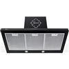 Gurari 461 Black 90, cappa aspirante a parete 90 cm -1000m³/cappa da parete Lusso produttore Gurari - 3 velocità - LED - cappa - Nero - Ricircolo possibile