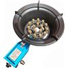 Generico Fornello A Propano A Un Bruciatore, Padella Ad Alta Temperatura Con 16 Cavità, Fornello A Gas Da 9-14,5 KW, Griglia For Pentole Anti-slittamento(16 nozzles)