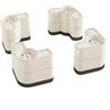 Generico Confezione da 4 piedini di supporto antivibranti | Accessori stabili for lavatrice e frigorifero(U0DE5AG202037-WM-T2)