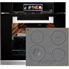 Kaiser Stufa di Cucina EH 6344 Forno da incasso vetro nero 79L + KCT 6705 RI Piano cottura a induzione 60 cm