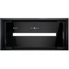 GLOBALO Cappa aspirante, cappa da incasso per cucina, ventilatore piatto, con illuminazione, larghezza di installazione 60 cm, vetro temperato, PINELIO 60.1 Black, nero [A+]