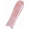 NewL Rullo di giada al quarzo rosa, in vera giada, per massaggio Gua Sha, funghi, strumento per il lifting facciale e guasha, strumento per massaggi (pesci)