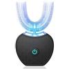 OALYGEI Spazzolino Elettrico Sonic Brush V5,Sonic Brush Spazzolino Elettrico a 360° Con Pulizia Automatica (Black)