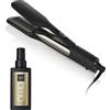 GHD - Piastra lisciante Duet Style Nero 2 in 1 con olio per capelli lisciante