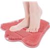 Generico Tappetino Scrub Piedi - Scrubber Silicone per Piedi da Doccia - Accessorio Bagno Montaggio a Parete per Uomo Donna Wellness Corpo Tallone Casa