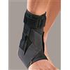 ROTEN Ro+ten-Orthoservice MA1181 Cavigliera in tessuto AirX con tiranti elastici ad 8 stecche a spirale, Nero
