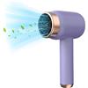 EagerMinds Pro Akku Reiseföhn und Kabelgebundener Haartrockner 2 in 1, 1000W Reiseföhn, 1500mAh Ionen Föhn, 2 Impostazioni di Temperatura, 3 Velocità, Asciugacapelli Ioni (viola)