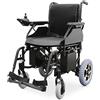 QUIRUMED Sedia a rotelle elettrica pieghevole EASY PLUS, Acciaio, Autonomia 20 Km, Frenatura elettromagnetica, Velocità massima 7 km/h