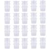 Mintice 200 X medio tappi di inchiostro plastica tatuaggio di tazze Tattoo Ink Caps forniture strumento per tatuaggi pigmento monouso permanente trucco titolare clip trasparente