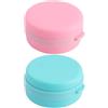 Generico Spazzola bagno silicone con coperchio | Spazzola corpo asciutto setole elastiche | Scrubber bagno morbido luffa 2 in 1 con impugnatura antiscivolo | Scrubber corpo doccia silicone leggero per viaggi