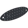 Alberts 333829 Piastra Forata, plastificata Grigio Grafite