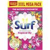 Surf Tropical Lily per la cura dei tessuti Polvere da bucato per un bucato perfettamente pulito ogni volta 6,5 kg 130 lavaggi (l'imballaggio può variare)