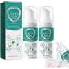Caduola Collutorio per i denti, Schiuma riparatrice orale schiarente alle erbe, Dentifricio in schiuma sbiancante, Schiuma mousse sbiancante per i denti, Collutorio sbiancante per denti (3 PCS)